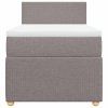 vidaXL Box spring postel s matrací taupe 90x190 cm textil