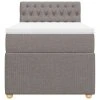 vidaXL Box spring postel s matrací taupe 90x190 cm textil