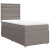 vidaXL Box spring postel s matrací taupe 90x190 cm textil