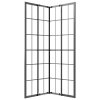 vidaXL Sprchový kout mléčné ESG 70 x 70 x 180 cm černý