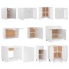vidaXL 11dílná sada kuchyňských skříněk "Lyon" bílá, dřevěné