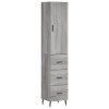 vidaXL Skříň highboard šedá sonoma 34,5 x 34 x 180 cm kompozitní dřevo
