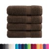 vidaXL Premium ručníky SOLUND 4 ks hnědé 100 x 150 cm 600 g/m²