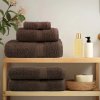 vidaXL Premium ručníky SOLUND 4 ks hnědé 100 x 150 cm 600 g/m²