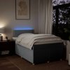vidaXL Box spring postel s matrací světle šedá 120x190 cm textil