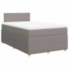 vidaXL Box spring postel s matrací taupe 120x190 cm textil