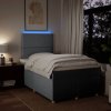 vidaXL Box spring postel s matrací světle šedá 120x190 cm textil