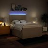 vidaXL Box spring postel s matrací krémová 140x200 cm textil