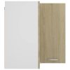 vidaXL Závěsná rohová skříňka "Lyon" dub sonoma 57x57x60 cm, konstrukční dřevo
