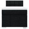 vidaXL Box spring postel s matrací černá 80 x 200 cm textil