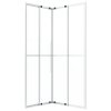 vidaXL Sprchový kout mléčné ESG 90 x 70 x 180 cm