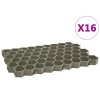 vidaXL Zatravňovací dlaždice 16 ks zelené 60 x 40 x 3 cm plast
