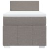 vidaXL Box spring postel s matrací taupe 90x200 cm textil