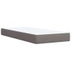 vidaXL Box spring postel s matrací taupe 90x200 cm textil