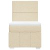 vidaXL Box spring postel s matrací krémová 80 x 200 cm textil
