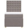 vidaXL Box spring postel s matrací taupe 80x200 cm textil
