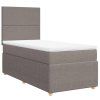 vidaXL Box spring postel s matrací taupe 80x200 cm textil