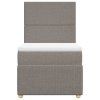 vidaXL Box spring postel s matrací taupe 80x200 cm textil