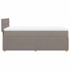 vidaXL Box spring postel s matrací taupe 80x200 cm textil