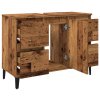 vidaXL Skříňka pod umyvadlo old wood 80 x 33 x 60 cm kompozitní dřevo