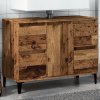 vidaXL Skříňka pod umyvadlo old wood 80 x 33 x 60 cm kompozitní dřevo