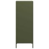 vidaXL Skříň olivově zelená 35 x 39 x 103,5 cm ocel