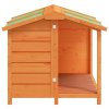 vidaXL Psí bouda hnědá 96 x 87 x 80,5 cm masivní borové dřevo