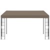 vidaXL Altán ke zdi 4 x 3 m taupe textil
