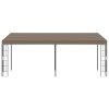 vidaXL Altán ke zdi 6 x 3 m taupe textil