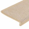 vidaXL Samolepící nášlapy na schody vzhled sisal 15 ks 65x21x4 cm Berber