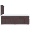 vidaXL Box spring postel s matrací tmavě hnědá 80x200 cm textil