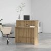 vidaXL Recepční stůl dub artisan 100x50x103,5 cm kompozitní dřevo