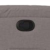 vidaXL Polohovací křeslo taupe textil