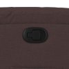 vidaXL Zvedací polohovací křeslo tmavě hnědé textil