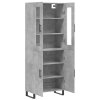 vidaXL Skříň highboard betonově šedá 69,5x34x180 cm kompozitní dřevo
