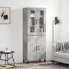 vidaXL Skříň highboard betonově šedá 69,5x34x180 cm kompozitní dřevo