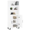 vidaXL Skříň highboard bílá 69,5 x 34 x 180 cm kompozitní dřevo