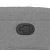 vidaXL Zvedací polohovací křeslo světle šedé textil
