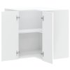 vidaXL Kuchyňská nástěnná rohová skříňka "Kalmar" bílý kompozitní
