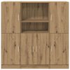 vidaXL Sada 3 kusů kuchyňských skříněk dub artisan kompozitní dřevo