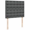 vidaXL Osmanský rám postele s matrací tmavě šedá 120x200cm textil