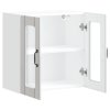 vidaXL Kuchyňská nástěnná skříňka se skleněnými dvířky "Lucca" z vysoce lesklého bílého dřeva