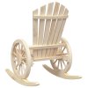 vidaXL Houpací křesla Adirondack 2 ks masivní jedlové dřevo