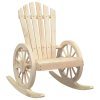 vidaXL Houpací křeslo Adirondack masivní jedlové dřevo