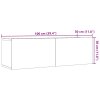 vidaXL TV skříňky nástěnné 2 ks dub artisan 100 x 30 x 30 cm