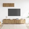 vidaXL Nástěnné TV skříňky 4 ks dub artisan 100x30x30 cm kompozit