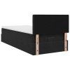 vidaXL Osmanský rám postele s matrací černá 90x200cm samet