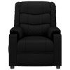 vidaXL Polohovací křeslo černé umělá kůže