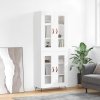 vidaXL Skříň highboard bílá 69,5 x 34 x 180 cm kompozitní dřevo