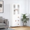 vidaXL Skříň highboard bílá 69,5 x 34 x 180 cm kompozitní dřevo